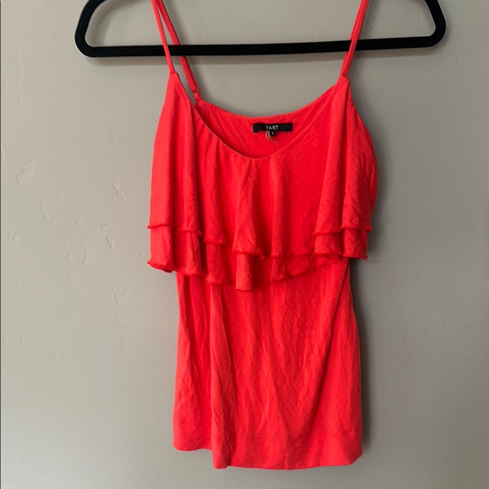 Tart Women's Red Ruffle Top